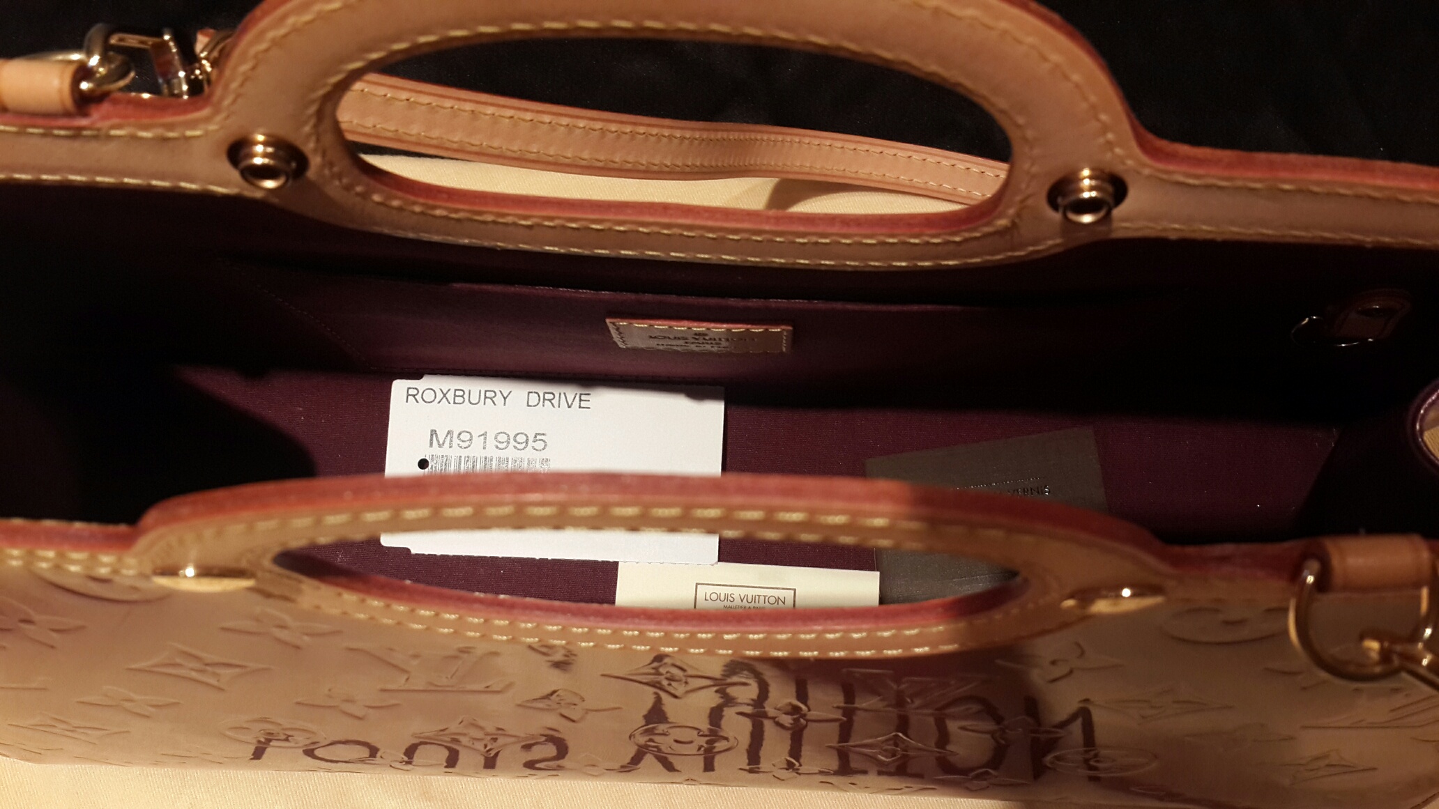LV Amarante Monogram Vernis Roxbury Drive Bag PRICE 24k
